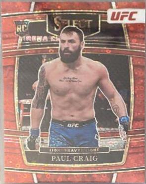 Paul Craig 2022 Panini Select UFC Concourse #99 Red Disco