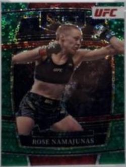 Rose Namajunas 2022 Panini Select UFC Concourse #77 Green Disco