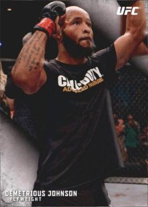 Demetrious Johnson 2015 Topps UFC Knockout Base #10 Mat