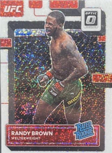 Randy Brown 2023 Panini Donruss Optic UFC Base #105 White Sparkle