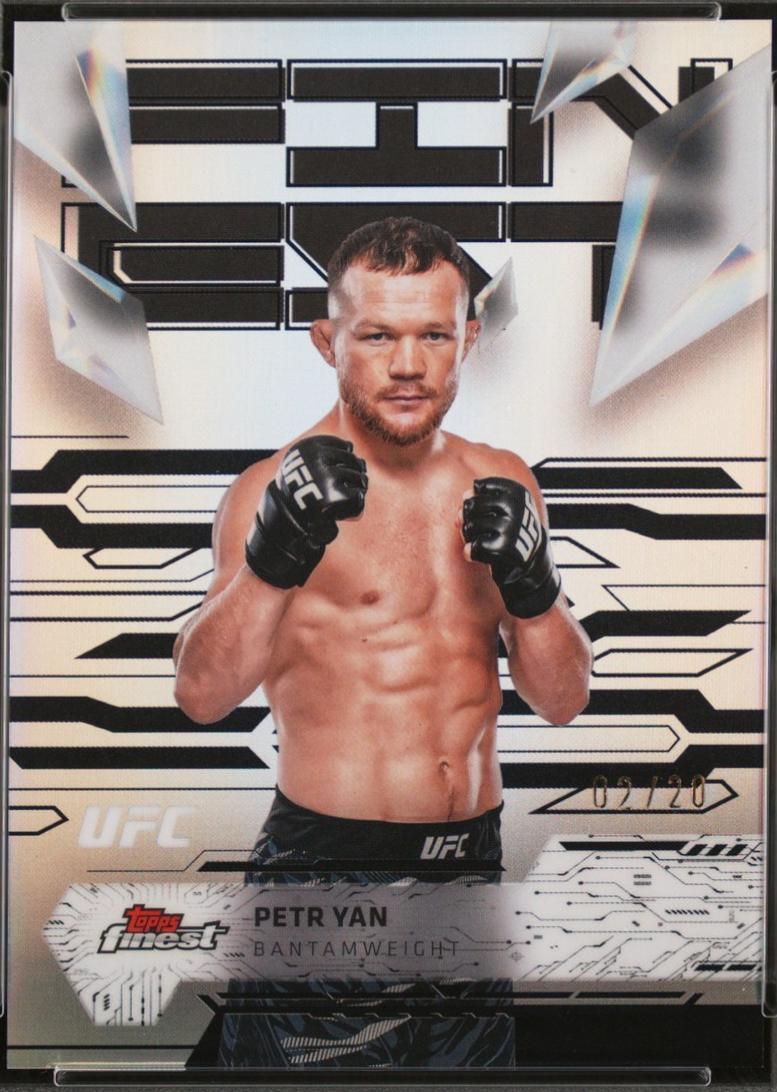 Petr Yan 2025 Topps Finest UFC Base Uncommon #105 Black Refractor