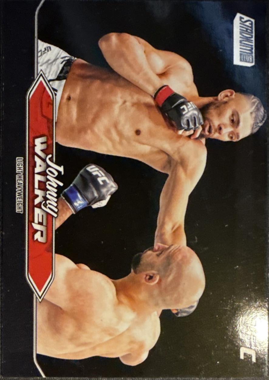 Johnny Walker 2025 Topps Stadium Club UFC Base #66 Black