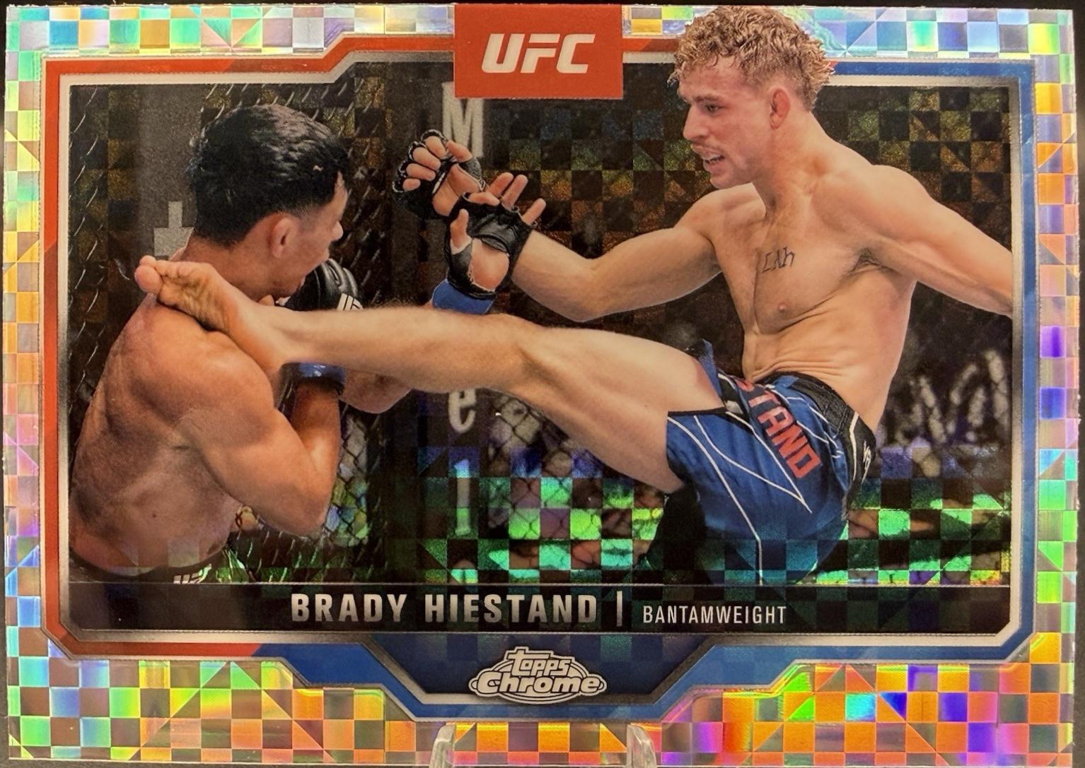 Brady Hiestand 2025 Topps Chrome UFC Base #199 Geometric Refractor