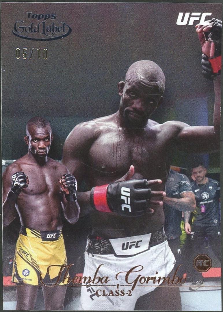 Themba Gorimbo 2024 Topps Gold Label UFC Base Class II #7 Gold