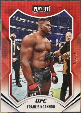 Francis Ngannou 2022 Panini Chronicles UFC Base Playoff #170 Blue