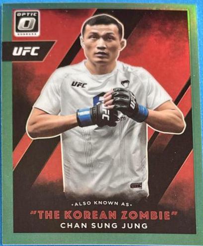 Chan Sung Jung 2022 Panini Donruss Optic UFC Also Known As #9 Green