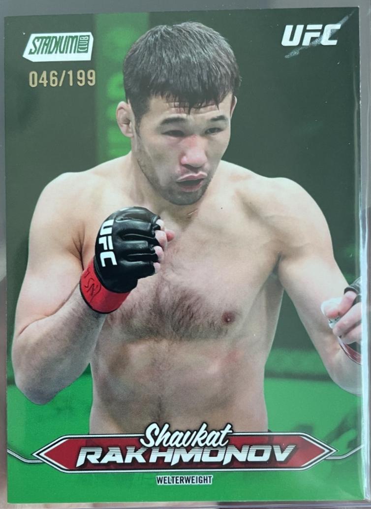 Shavkat Rakhmonov 2025 Topps Stadium Club UFC Base #117 Green