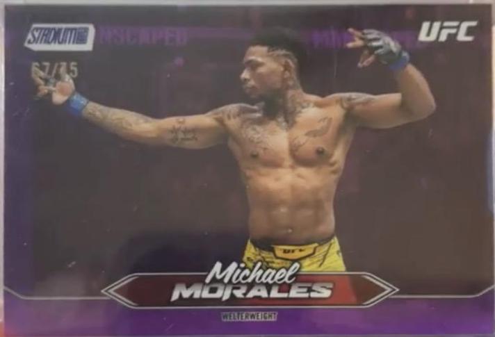 Michael Morales 2025 Topps Stadium Club UFC Base #151 Purple