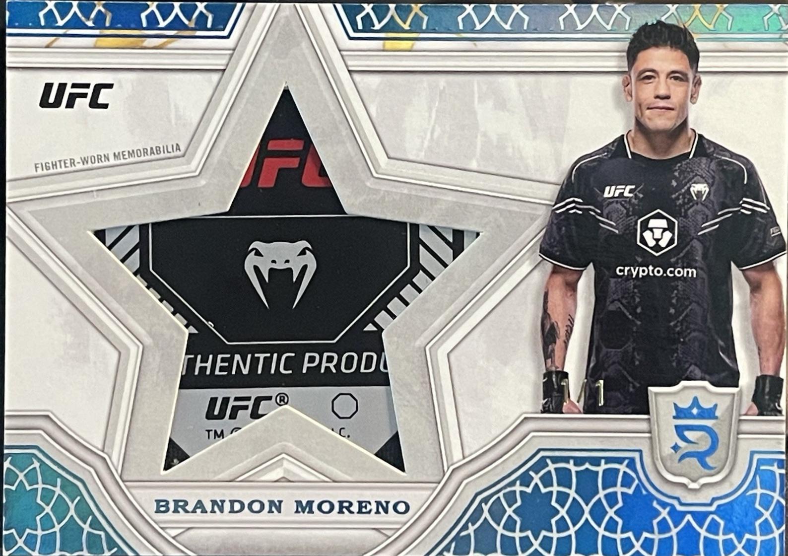 Brandon Moreno 2024 Topps Royalty UFC Star Relics #SRR-12 Platinum