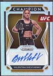 Valentina Shevchenko 2022 Panini Prizm UFC Champion Signatures #9 Silver