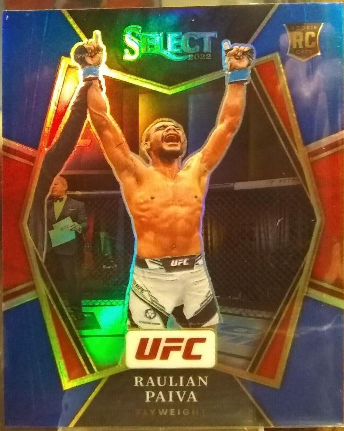 Raulian Paiva 2022 Panini Select UFC Premier Level #159 Blue Prizm