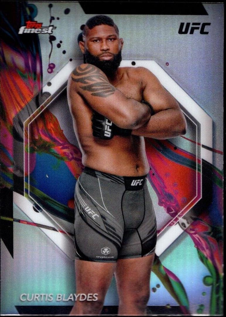 Curtis Blaydes 2024 Topps Finest UFC Base Common #35 Refractor