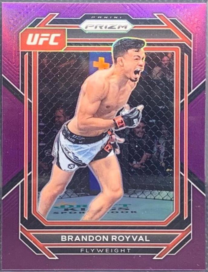 Brandon Royval 2023 Panini Prizm UFC Base #133 Purple
