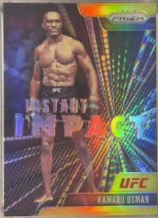 Kamaru Usman 2021 Panini Prizm UFC Instant Impact #6 Gold