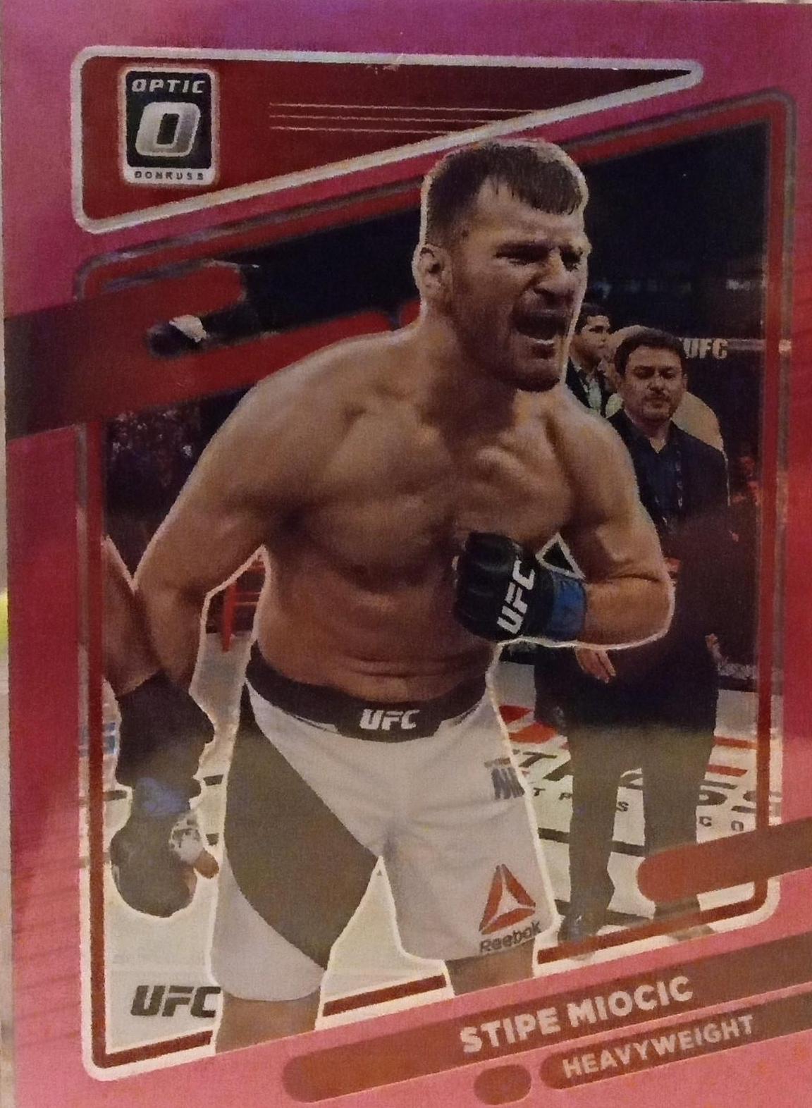 Stipe Miocic 2022 Panini Donruss Optic UFC Base #50 Pink