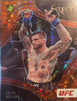 Sean Brady 2022 Panini Select UFC Octagonside #254 Blue