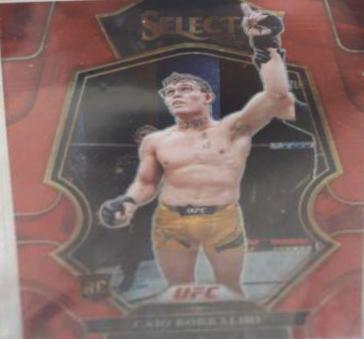Caio Borralho 2023 Panini Select UFC Octagonside #286 Red Disco