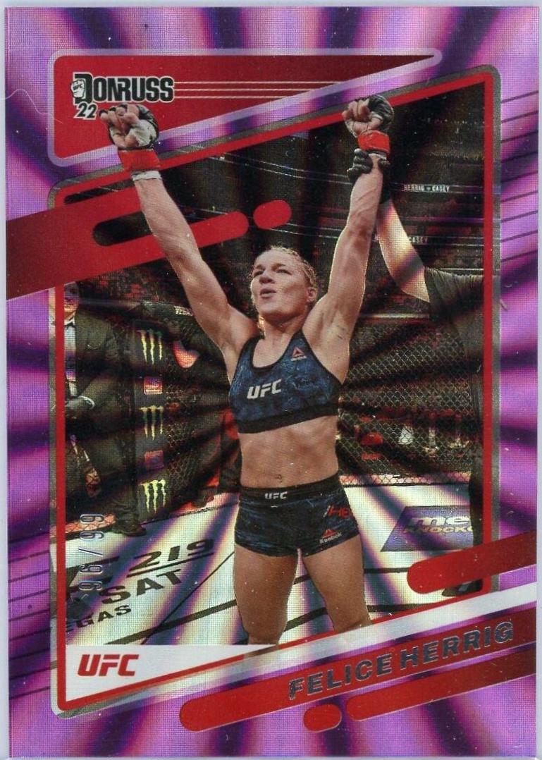Felice Herrig 2022 Panini Donruss UFC Base #143 Purple Laser