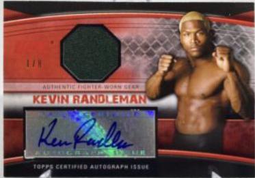 Kevin Randleman 2010 Topps UFC Knockout Autographs #A-KR Red
