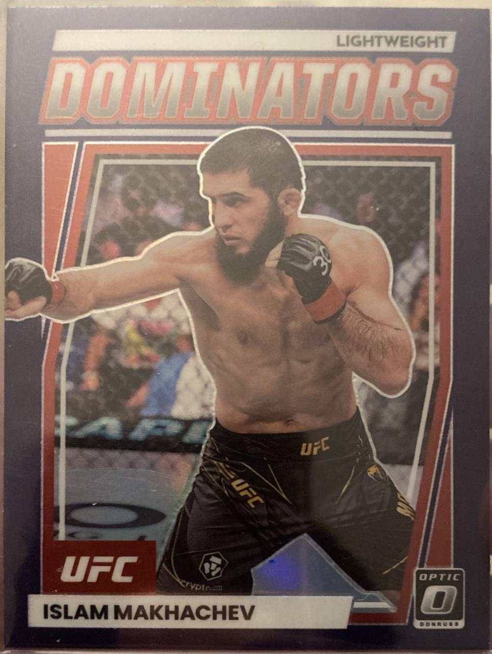 Islam Makhachev 2023 Panini Donruss Optic UFC Dominators #6 Purple