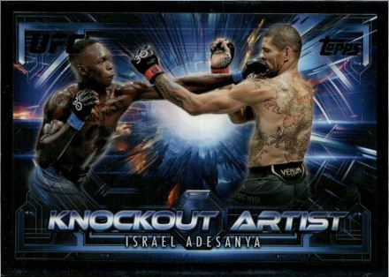 Israel Adesanya 2025 Topps Knockout UFC Knockout Artists #KA-5 Red
