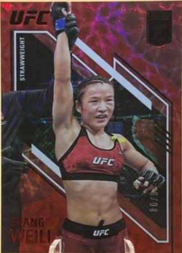 Zhang Weili 2021 Panini Chronicles UFC Base Elite #160 Asia Red