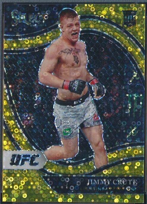 Jimmy Crute 2021 Panini Select UFC Octagonside #251 Gold Disco