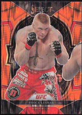 Brock Lesnar 2023 Panini Select UFC Concourse #50 Orange Flash