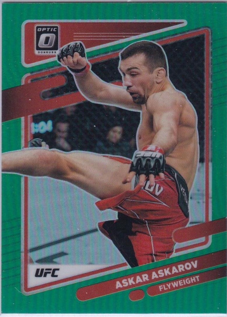 Askar Askarov 2022 Panini Donruss Optic UFC Base #34 Green
