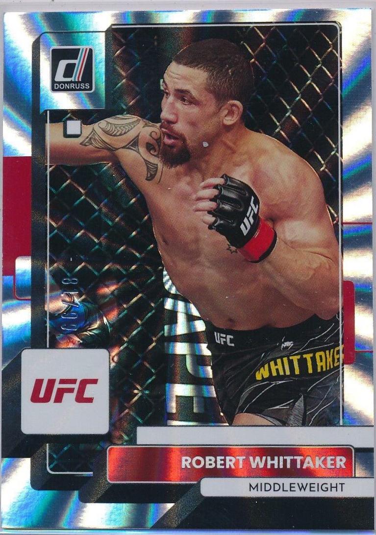Robert Whittaker 2023 Panini Donruss UFC Base #187 Laser