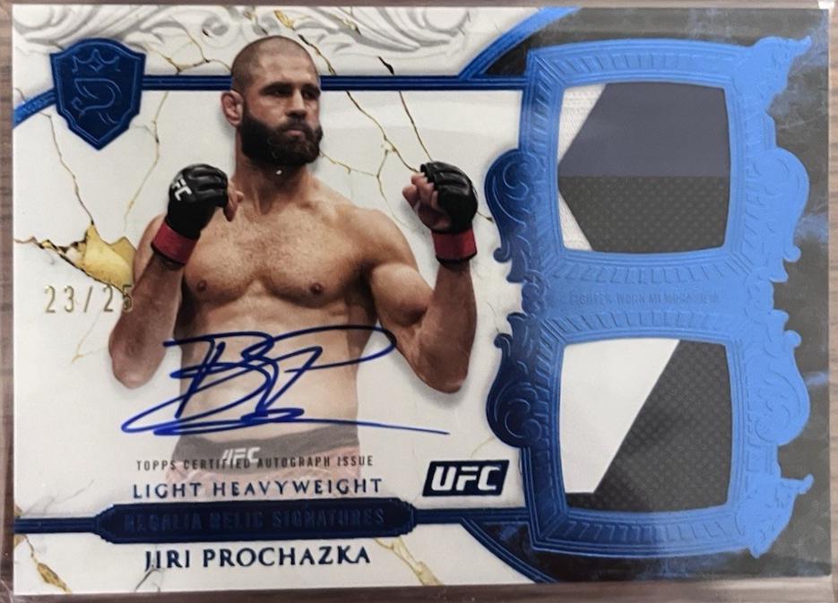 Jiri Prochazka 2025 Topps Royalty UFC Regalia Relic Signatures #RRS-JP Blue