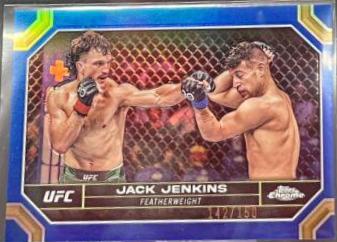 Jack Jenkins 2024 Topps Chrome UFC Base #84 Blue Refractor