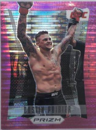 Dustin Poirier 2022 Panini Prizm UFC Prizm Flashback #14 Pink Pulsar