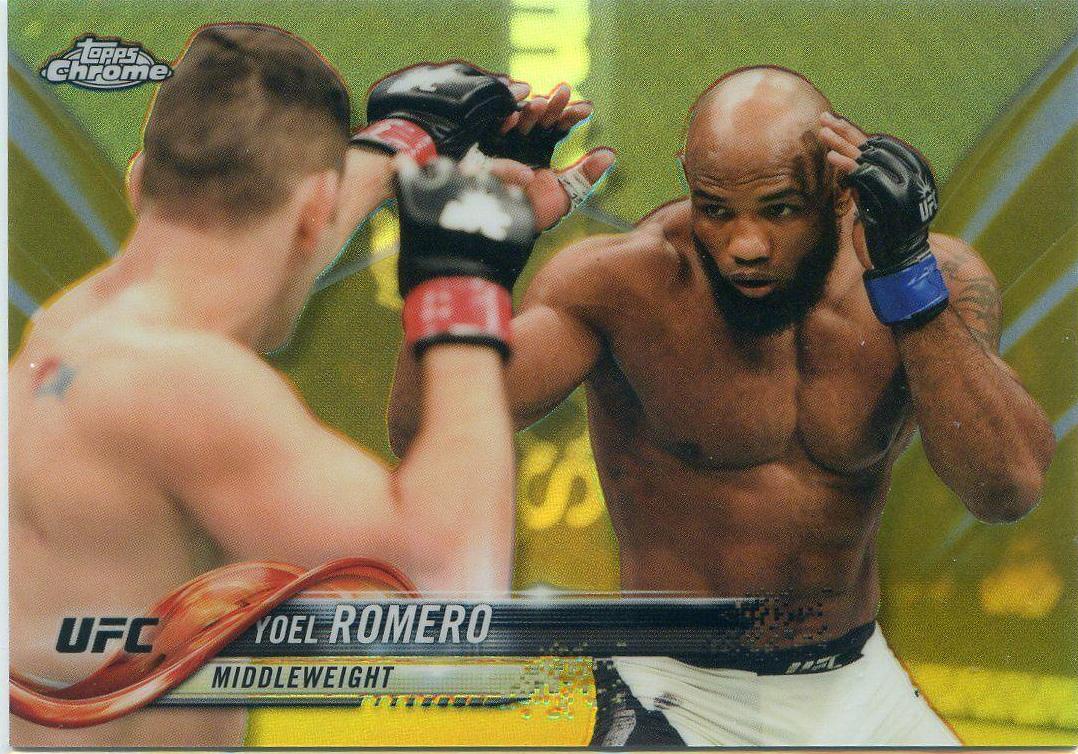 Yoel Romero 2018 Topps Chrome UFC Base #74 Gold