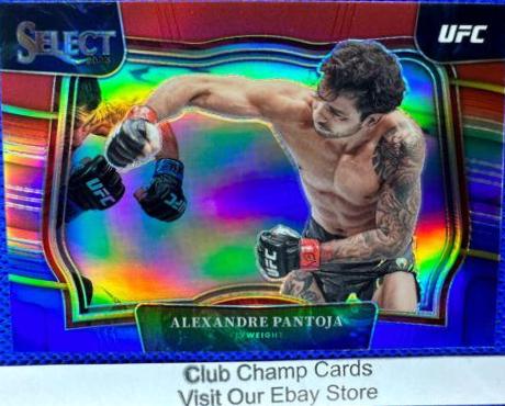 Alexandre Pantoja 2023 Panini Select UFC Octagonside #252 Red Blue Prizm