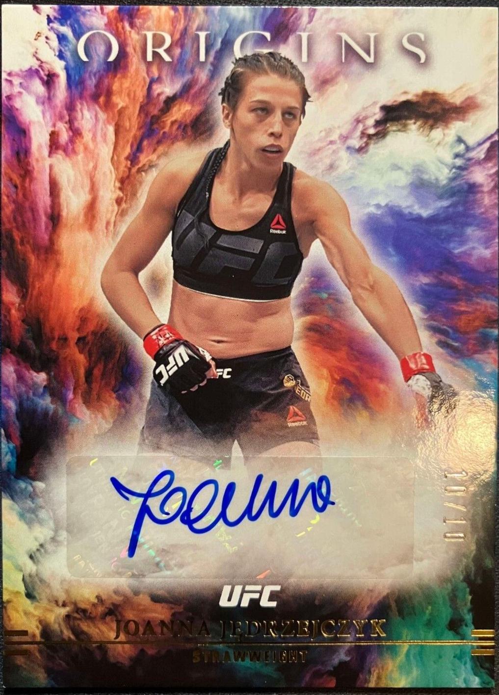 Joanna Jędrzejczyk 2021 Panini Chronicles UFC Origins Autographs #15 Gold