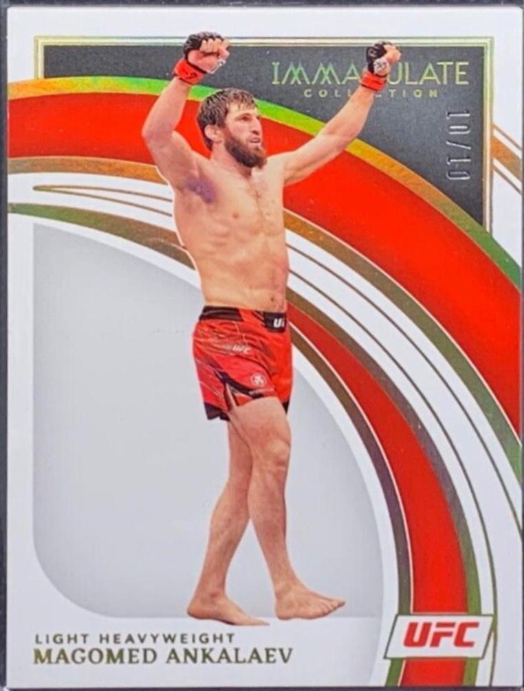 Magomed Ankalaev 2022 Panini Immaculate UFC Base #22 Gold