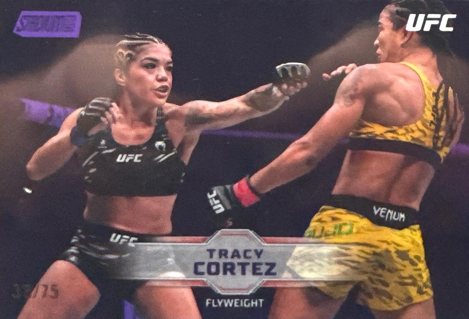 Tracy Cortez 2026 Topps Stadium Club UFC Chrome Base #CB-38 Purple Refractor