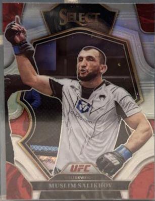 Muslim Salikhov 2023 Panini Select UFC Premier Level #187 Silver