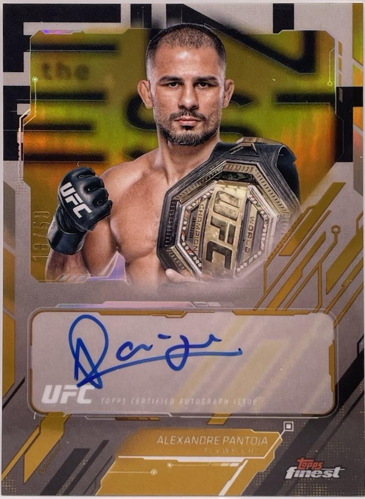 Alexandre Pantoja 2025 Topps Finest UFC The Finest #TFA-AP Gold Refractor
