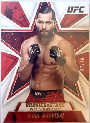 Jorge Masvidal 2021 Panini Chronicles UFC Base Rookies and Stars #82 Gold