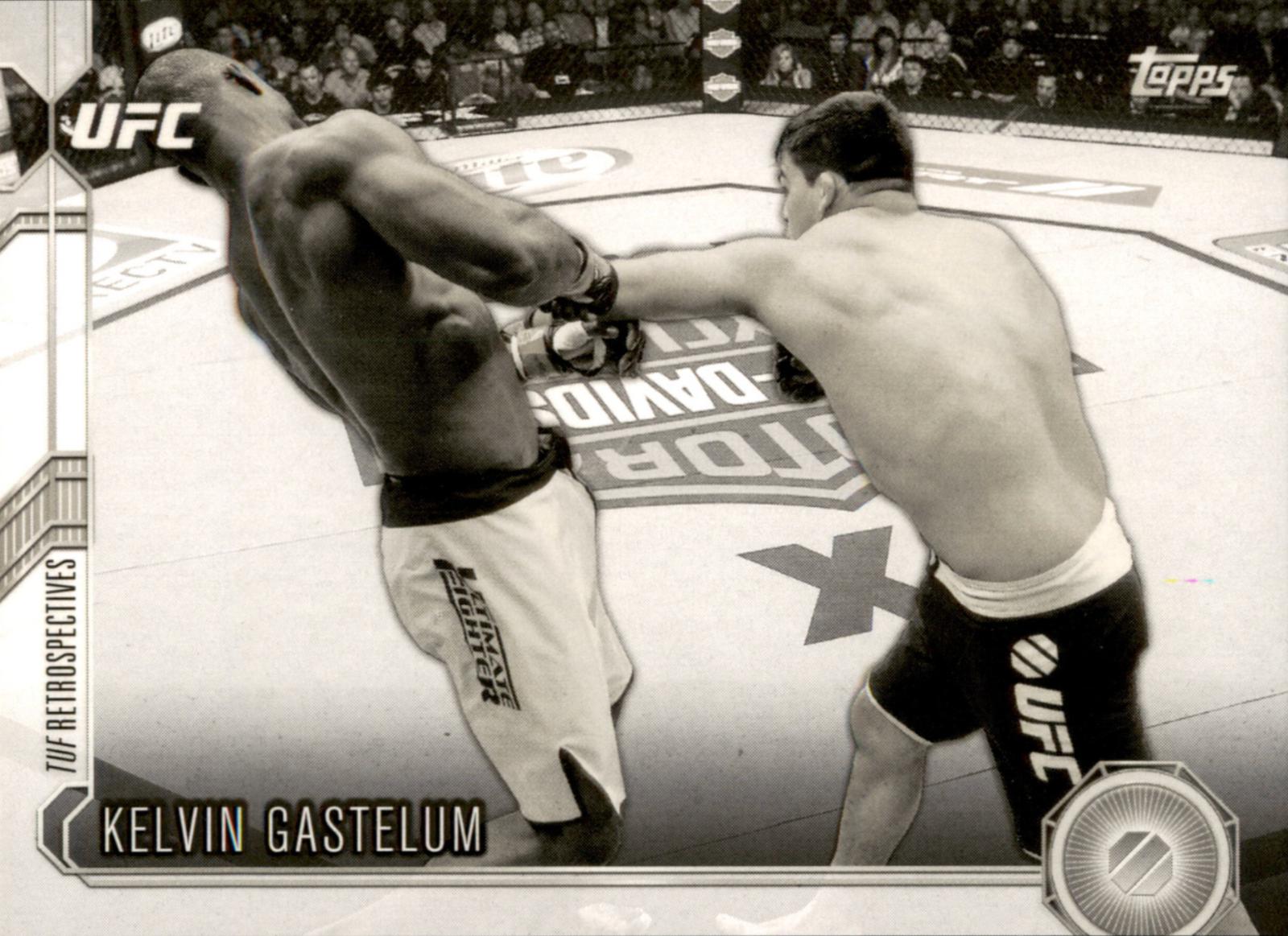 Kelvin Gastelum 2015 Topps UFC Chronicles Base #191 Black and White