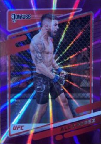 Alex Perez 2022 Panini Donruss UFC Base #13 Purple Laser