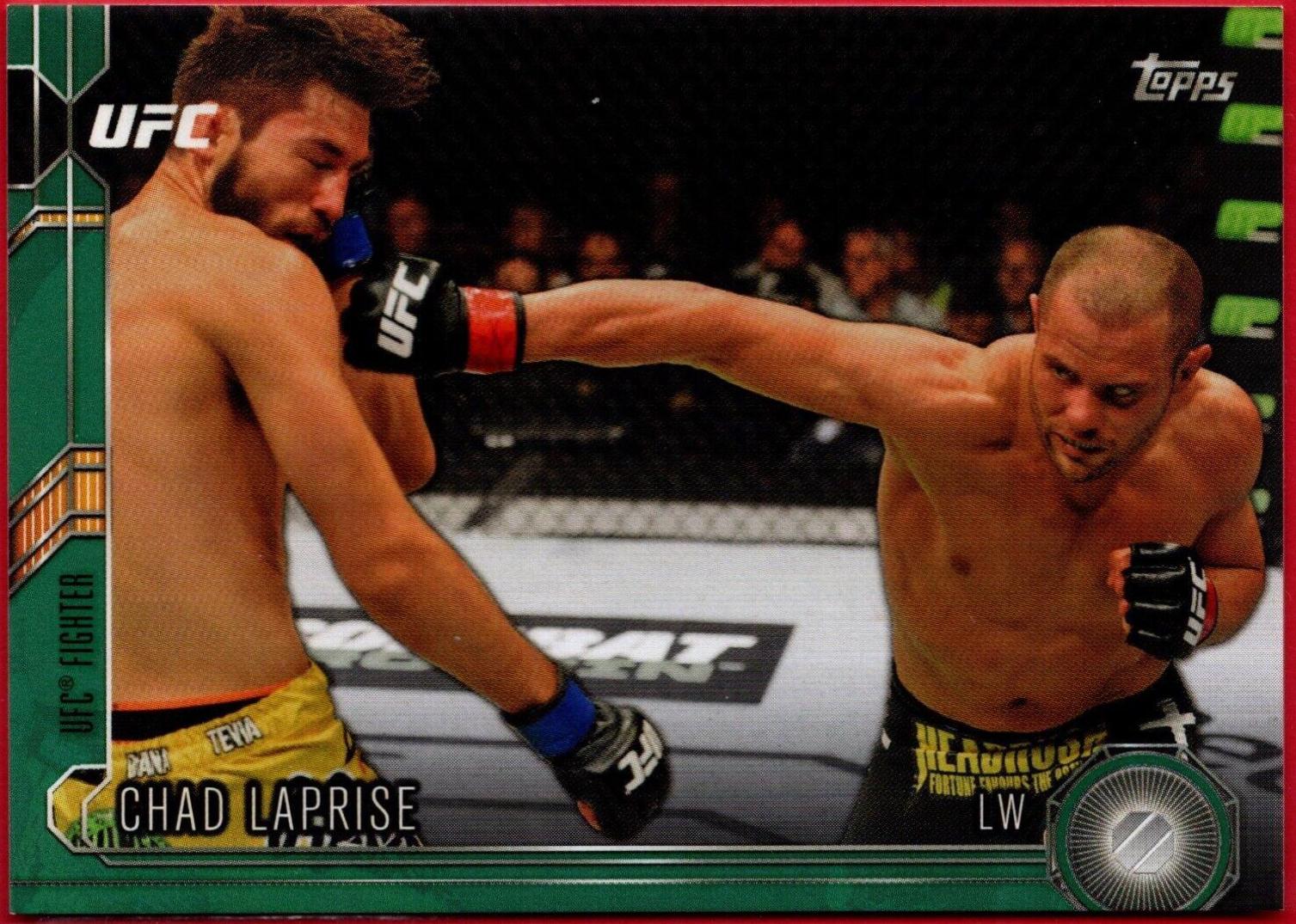 Chad Laprise 2015 Topps UFC Chronicles Base #230 Green
