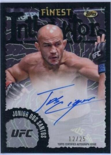 Junior Dos Santos 2024 Topps Finest UFC Intimidators Autographs #IA-JDS Superfractor