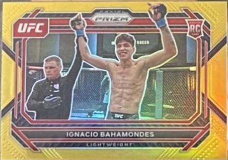 Ignacio Bahamondes 2023 Panini Prizm UFC Base #62 Gold