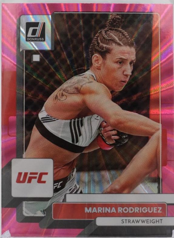 Marina Rodriguez 2023 Panini Donruss UFC Base #55 Pink Laser