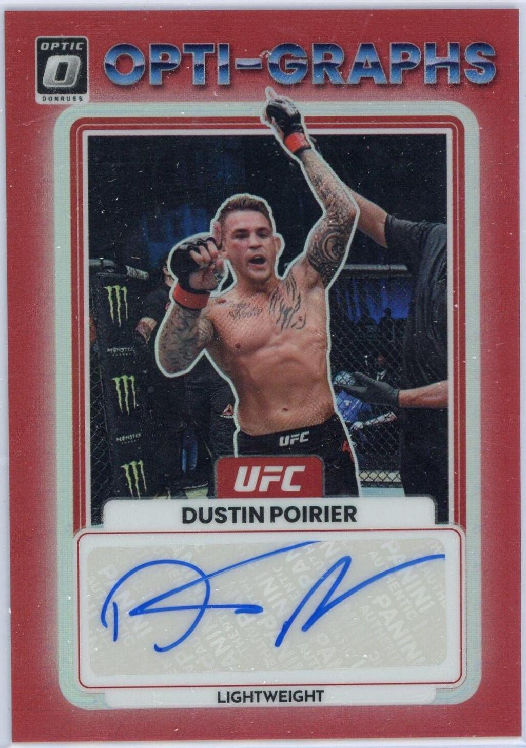 Dustin Poirier 2023 Panini Donruss Optic UFC Base #61 Red
