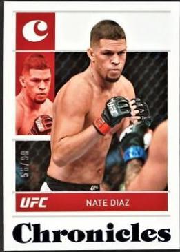 Nate Diaz 2022 Panini Chronicles UFC Base Chronicles #9 Blue