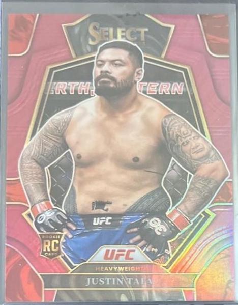 Justin Tafa 2023 Panini Select UFC Premier Level #198 Maroon